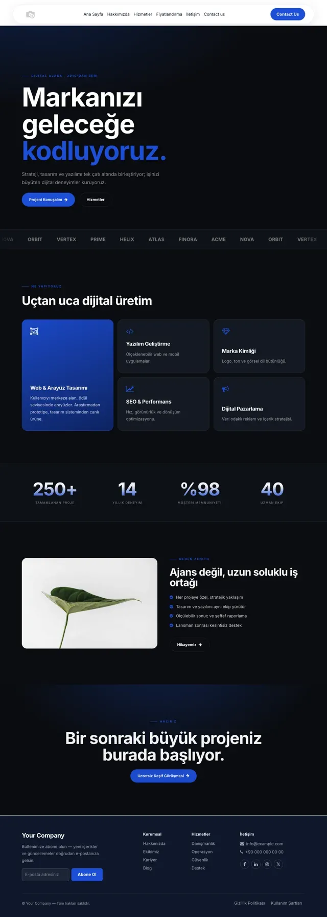 Zenith · Corporate Website Theme 1