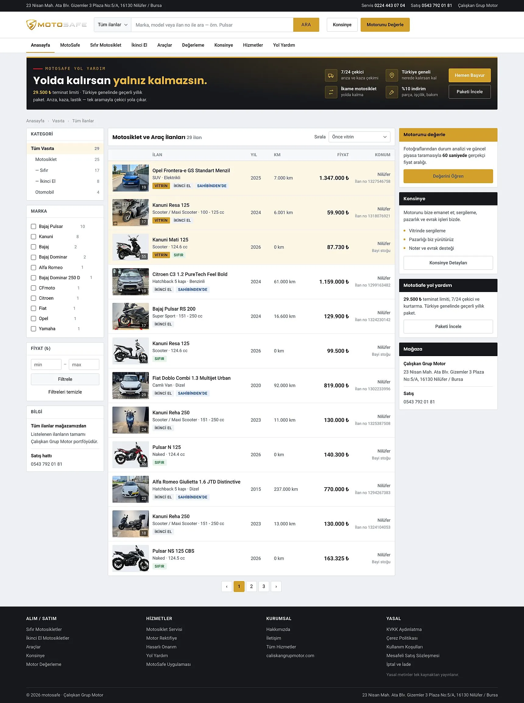 MotoSafe, motosafe.com.tr